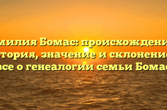 Фамилия Бомас: происхождение и история, значение и склонение — все о генеалогии семьи Бомас Фамилия Бомас: происхождение и история, значение и склонение — все о генеалогии семьи Бомас