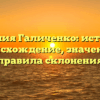 Фамилия Галиченко: история и происхождение, значение и правила склонения