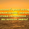 Фамилия Гораш: история, происхождение, значения и грамматика склонения – все, что вы хотели знать!