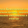 Фамилия Демиденко: история происхождения, значение и правильное склонение в одной статье
