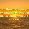 Фамилия Демиденко: история происхождения, значение и правильное склонение в одной статье