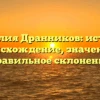 Фамилия Дранников: история, происхождение, значение и правильное склонение