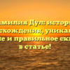 Фамилия Дул: история происхождения, уникальное значение и правильное склонение в статье!