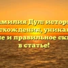 Фамилия Дул: история происхождения, уникальное значение и правильное склонение в статье!