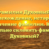 Фамилия Духовный: происхождение, история и значение фамилии. Как правильно склонять фамилию Духовный?