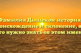 Фамилия Дышеков: история, происхождение и склонение, все, что нужно знать об этом имени