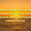 Фамилия Каруно: история происхождения, значение и склонение для исследования генеалогии