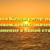 Фамилия Козджуоглу: история происхождения, значение и склонение в одной статье
