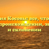 Фамилия Косовы: все, что нужно знать о происхождении, значении и склонении