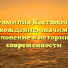 Фамилия Костюхин: происхождение, значимость и склонение в истории и современности