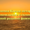 Фамилия Косых: история, происхождение и склонение важной родовой фамилии