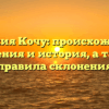 Фамилия Кочу: происхождение, значения и история, а также правила склонения