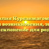 Фамилия Курбанмагомедов: история возникновения, значения и склонение для рода