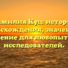 Фамилия Куц: история происхождения, значение и склонение для любопытных и исследователей.