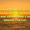 Фамилия Цыруль: история происхождения, значение и правильное склонение с помощью нашей статьи