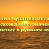 Фамилия Чупкина: история и происхождение, значение и склонение в русском языке.