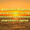 Все о фамилии Курилович: происхождение, история и правильное склонение для семейного древа