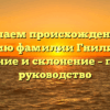 Изучаем происхождение и историю фамилии Гнилицкий: значение и склонение – полное руководство