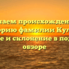 Изучаем происхождение и историю фамилии Кульке: значение и склонение в подробном обзоре