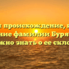 Изучаем происхождение, историю и значение фамилии Бурячек: все, что нужно знать о ее склонении