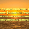 Изучаем происхождение, историю и значение фамилии Буцинский: правильное склонение и интересные факты
