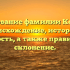 Исследование фамилии Костырев: происхождение, история и важность, а также правильное склонение.