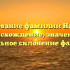 Исследование фамилии Нагорняк: происхождение, значение и правильное склонение фамилии
