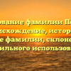Исследование фамилии Потрясов: происхождение, история и значение фамилии, склонение для правильного использования