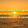 История и значения фамилии Костюничев: всё, что нужно знать о происхождении и склонении