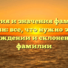 История и значения фамилии Маурин: все, что нужно знать о происхождении и склонении этой фамилии