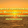 История и происхождение фамилии Милькович: узнайте всё о её значении и правильном склонении