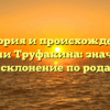 История и происхождение фамилии Труфакина: значимость и склонение по родам