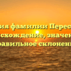 История фамилии Пересунько: происхождение, значение и правильное склонение