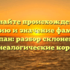 Познайте происхождение, историю и значение фамилии Мосьпан: разбор склонения и генеалогические корни