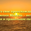 Познайте свое происхождение: всё о фамилии Михель — история, значение и правильное склонение