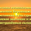 Причины возникновения фамилии Биробиджан: родословная, культурное и историческое значение и наиболее распространённые склонения.