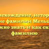 Происхождение, история и значение фамилии Мельцин: все, что нужно знать и как склонять фамилию