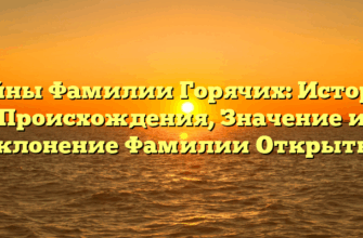 Тайны Фамилии Горячих: История Происхождения, Значение и Склонение Фамилии Открыты! Тайны Фамилии Горячих: История Происхождения, Значение и Склонение Фамилии Открыты!