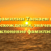 Тайны фамилии Таскаев: история происхождения, значение и склонение фамилии