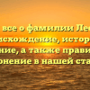 Узнайте все о фамилии Лесникова: происхождение, история и значение, а также правильное склонение в нашей статье!