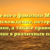 Узнайте все о фамилии Мельзак: происхождение, история и значение, а также правильное склонение в различных падежах