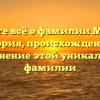 Узнайте всё о фамилии Малена: история, происхождение и склонение этой уникальной фамилии