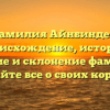 Фамилия Айнбиндер: происхождение, история, значение и склонение фамилии — узнайте все о своих корнях!