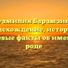 Фамилия Барамзин: происхождение, история и ключевые факты об именитом роде