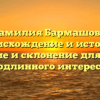 Фамилия Бармашова: происхождение и история, значение и склонение для вашего подлинного интереса.
