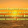 Фамилия Баруля: откуда она происходит и как ее склонять? Узнайте интересные факты и историю нашей родословной