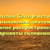 Фамилия Бикир: история возникновения, значения и наиболее распространенные варианты склонений