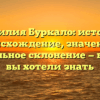Фамилия Буркало: история, происхождение, значение и правильное склонение — все, что вы хотели знать