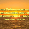 Фамилия Войницкая: история происхождения, значение и правила склонения — все, что вы хотели знать