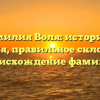 Фамилия Воля: история и значения, правильное склонение и происхождение фамилии
